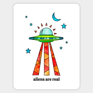 Aliens Are Real Sticker